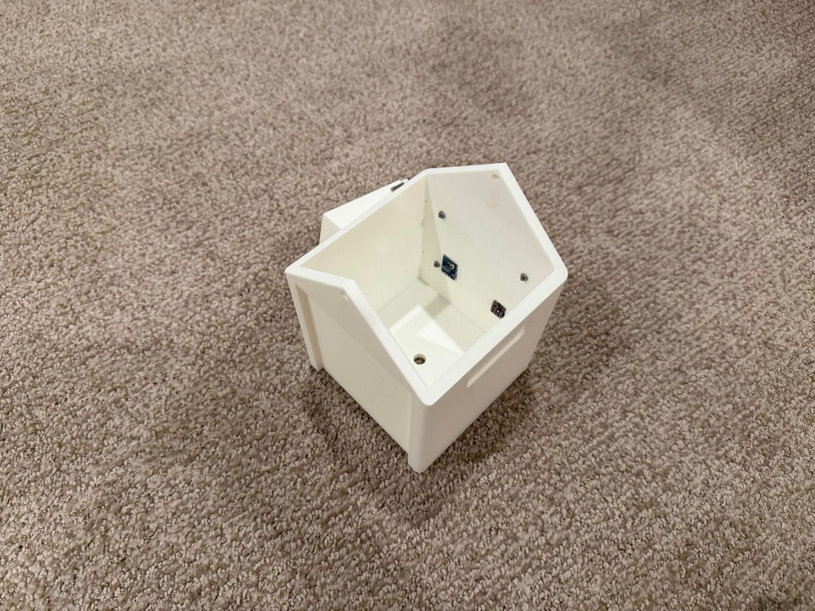 The third prototype (the second is not pictured) angled the battery box downward and sealed it